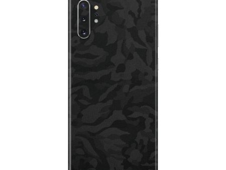 Samsung Galaxy NOTE 10+ PLUS Luxuria BLACK CAMO 3D TEXTURED Skin For Discount