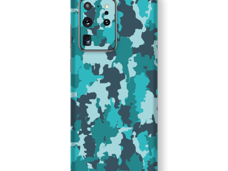 Samsung Galaxy S20 ULTRA SIGNATURE Camouflage Turquoise Skin Sale