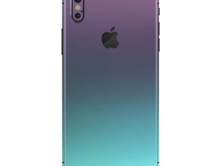 iPhone X CHAMELEON TURQUOISE LAVENDER Matt Metallic Skin For Cheap