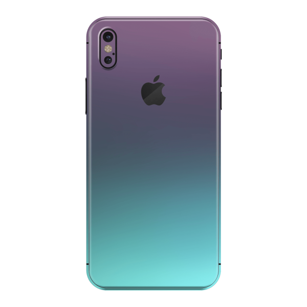 iPhone X CHAMELEON TURQUOISE LAVENDER Matt Metallic Skin For Cheap