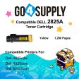 Compatible (2,500 Yield) Dell 2825 593-BBOZ 3P7C4 Yellow Toner Cartridge Replacement for H625cdw H825cdw S2825cdn Printer Supply