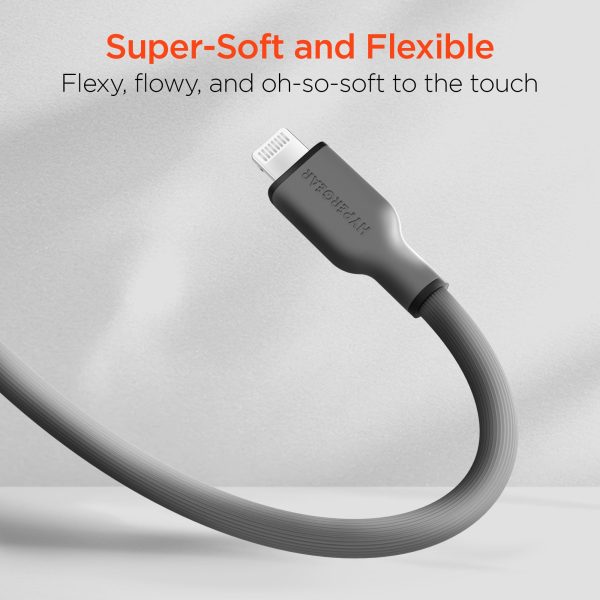 Flexi Pro USB-C to Lightning Soft-Touch Silicone Fast Charge Cable | 10ft | Gray Online