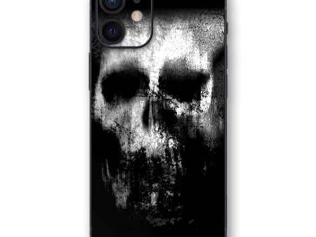 iPhone 12 SIGNATURE Horror Black & White SKULL Skin For Sale