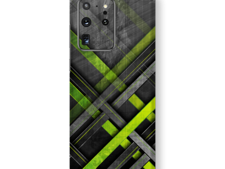 Samsung Galaxy S20 ULTRA SIGNATURE Green-Grey Grunge Skin Discount