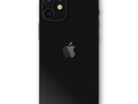 iPhone 12 LUXURIA Raven Black Textured Skin Fashion