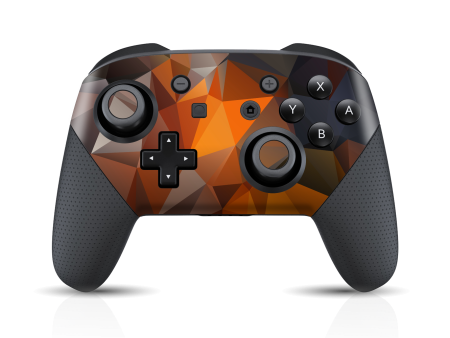 Nintendo Switch Pro CONTROLLER SIGNATURE Faceted TRIANGLES Skin Online