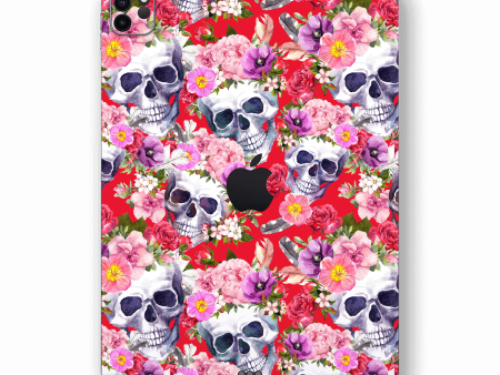 iPad PRO 11  (2020) SIGNATURE Skull BOUQUET Skin on Sale