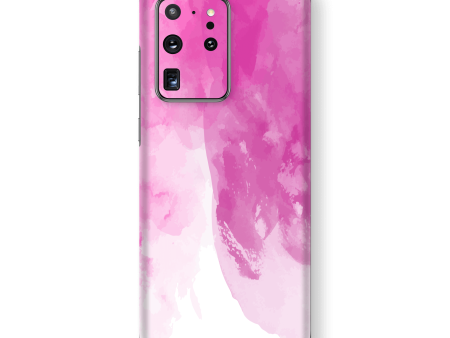 Samsung Galaxy S20 ULTRA SIGNATURE Magenta Watercolour Skin Supply