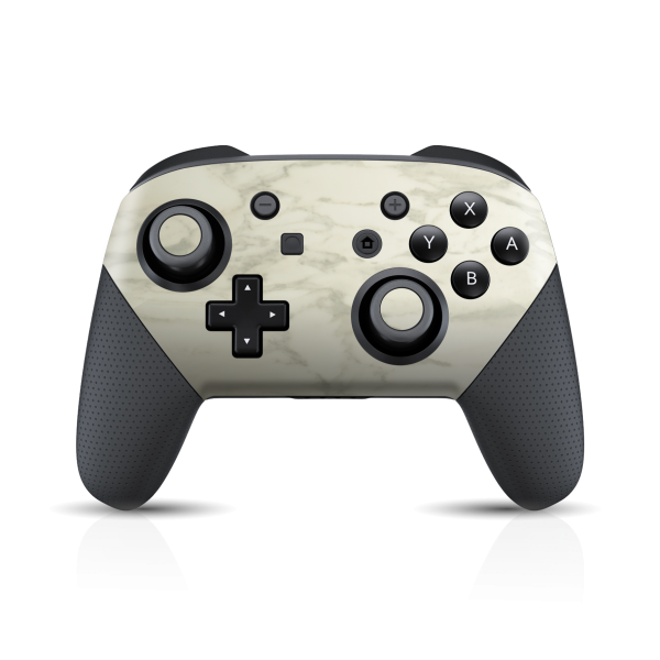 Nintendo Switch Pro CONTROLLER LUXURIA White MARBLE Skin Sale