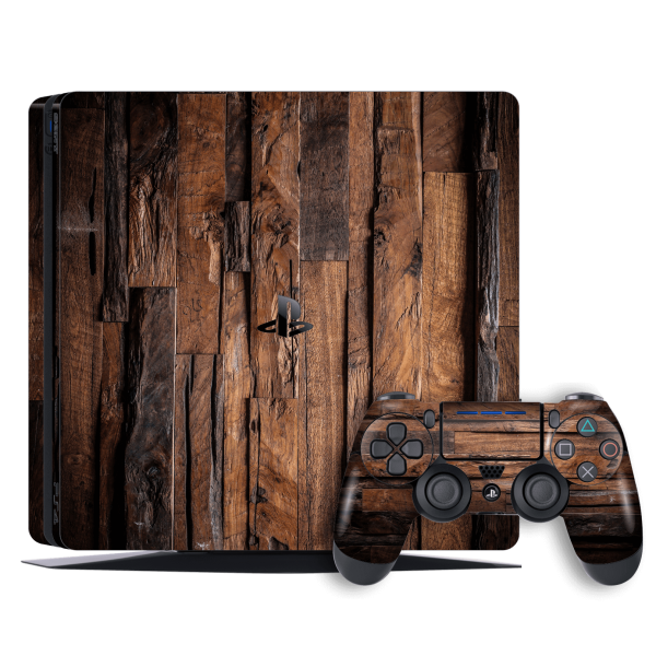 Playstation 4 SLIM (PS4 Slim) SIGNATURE WOOD Skin - 16 Fashion