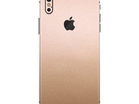 iPhone XS MAX LUXURIA Rose Gold Metallic Skin For Cheap