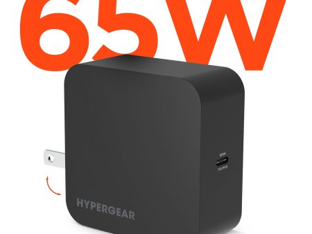 SpeedBoost 65W USB-C PD Laptop Wall Charger with PPS | Black Supply