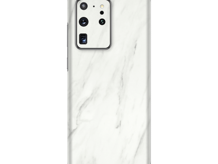 Samsung Galaxy S20 ULTRA LUXURIA White MARBLE Skin Online now