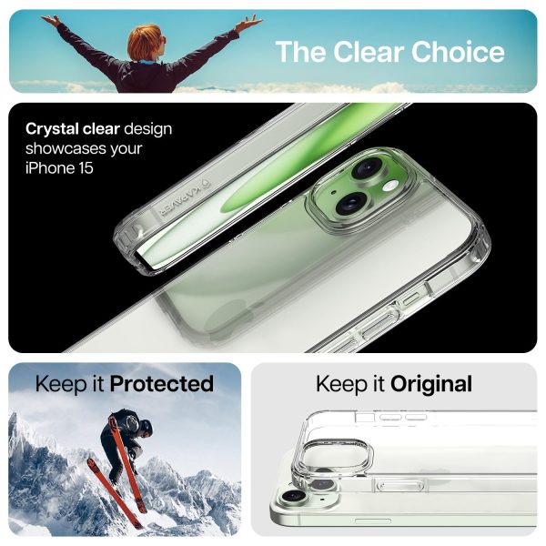 iPhone 15 Back Cover Case | Impulse - Clear For Sale