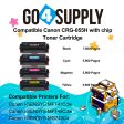 Compatible (High-Yield Page) CANON CRG055H (BCMY, WITH CHIP) Set Combo CRG-055H Toner Cartridge Used for Canon i-SENSYS MF741Cdw;  i-SENSYS MF745Cdw;  i-SENSYS MG743Cx For Cheap