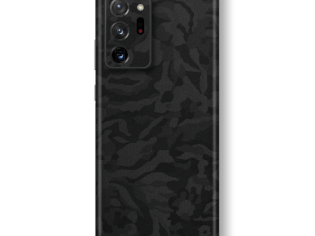 Samsung Galaxy NOTE 20 ULTRA BLACK CAMO 3D TEXTURED Skin Online Hot Sale