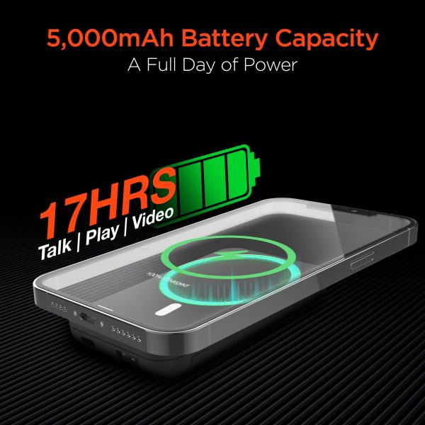 5,000mAh | Magnetic Wireless Fast Charge Power Bank | Black For Cheap