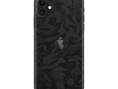 iPhone 11 Luxuria BLACK CAMO 3D TEXTURED Skin Online now