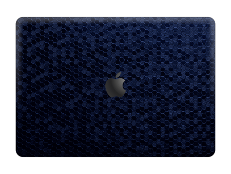 MacBook Pro 13  (2020 2022) LUXURIA Navy Blue HONEYCOMB 3D TEXTURED Skin For Discount