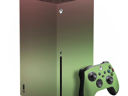 XBOX Series X CHAMELEON AVOCADO Matt Metallic Skin For Discount