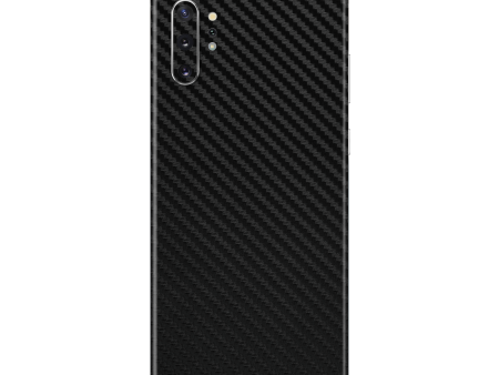 Samsung Galaxy NOTE 10+ PLUS 3D Textured CARBON Fibre Skin - BLACK For Cheap