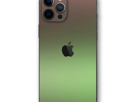 iPhone 12 PRO CHAMELEON AVOCADO Matt Metallic Skin Online now