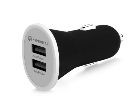 12W Dual USB Mini Car Charger | Black For Cheap