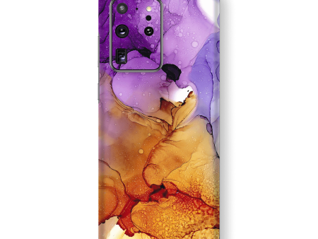 Samsung Galaxy S20 ULTRA SIGNATURE AGATE GEODE Amber-Purple Skin Supply