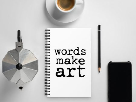 Words Make Art Notebook Fashion