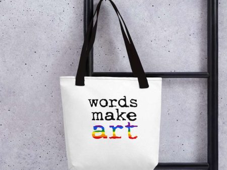 Words Make Art Tote Bag - Pride Online