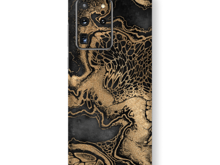 Samsung Galaxy S20 ULTRA SIGNATURE LIQUID GOLD Veins Skin Discount