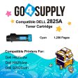 Compatible (2,500 Yield) Dell 2825 593-BBOX P3HJK Cyan Toner Cartridge Replacement for H825cdw H625cdw S2825cdn Printer Fashion