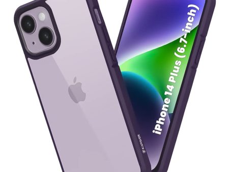 iPhone 14 Plus  Back Cover Case | Ice Crystal - Matte Purple For Cheap