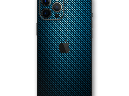 iPhone 12 PRO SIGNATURE HydroCarbon BLUE Grid Skin Hot on Sale