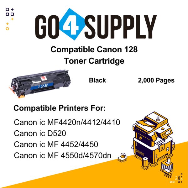 Compatible Canon Cartridge 128 CRG-128 Toner Cartridge Replacement for Canon IC D520 MF4550d 4570dn 4452 4450 4870dn 4420n 4412 4410 4752 4830d 4720w 4712 For Cheap