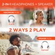 Flip 2-in-1 Wireless Headphones + Speaker | White Sale