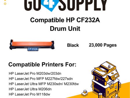 Compatible HP 232A CF232A 32A Drum Unit Used for HP LaserJet Pro M203dn 203dw; MFP M227fdw 227sdn; LaserJet Ultra MFP M230sdn  M230fdw; Ultra M206dn Printer Online Sale