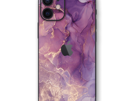 iPhone 12 SIGNATURE AGATE GEODE Purple-Gold Skin Online now