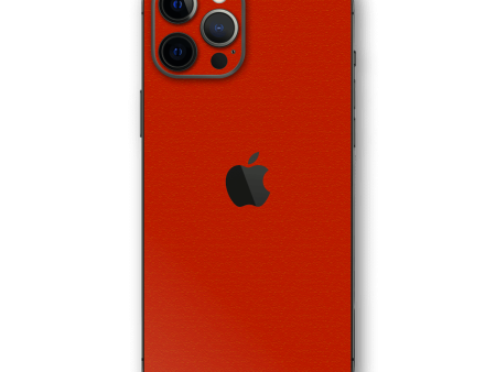 iPhone 12 PRO LUXURIA Red Cherry Juice Matt Textured Skin Online Hot Sale