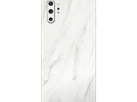 Samsung Galaxy NOTE 10+ PLUS LUXURIA White MARBLE Skin For Cheap