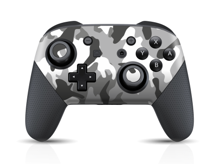 Nintendo Switch Pro CONTROLLER SIGNATURE Camouflage GREY Skin Online Hot Sale