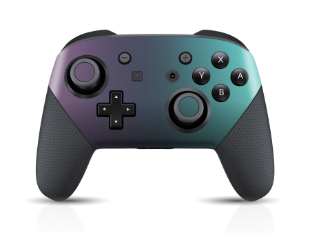 Nintendo Switch Pro CONTROLLER CHAMELEON TURQUOISE LAVENDER Matt Metallic Skin Hot on Sale