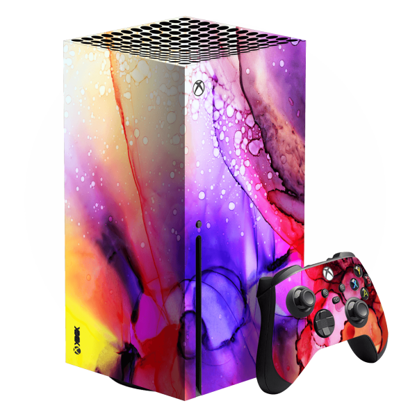 XBOX Series X SIGNATURE Multicoloured Alcohol Ink Skin Cheap