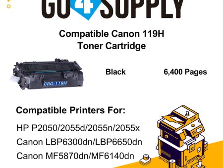 Compatible (High Page Yield) Toner Cartridge Replacement for Canon i-SENSYS LBP251dw 252dw 253x MF411dw MF416dw MF418x MF419x, Satera LBP251 252 6300 6330 6340 6600 on Sale