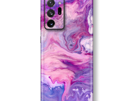 Samsung Galaxy NOTE 20 ULTRA SIGNATURE Abstract PURPLE Paint Skin For Cheap