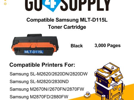 Compatible Samsung 115L D115L MLT-D115L Toner Cartridge (High Print Pages Yield) Replacement for Samsung SL-M2620  2620DN  2820DW  2820  2830ND; M2670N  2670FN  2870FW  2870FD  2880FW; M2621  M2671N  2671FH Cheap