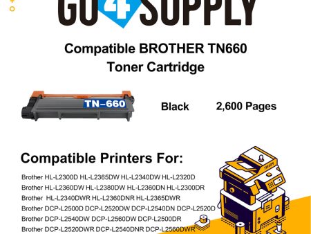 Compatible Brother TN660 TN-660 Toner Unit Used for Brother DCP-L2500D L2520DW L2540DN L2520D L2540DW L2560DW L2500DR L2520DWR L2540DNR L2560DWR; MFC-L2700D L2700DW L2720DW L2740DW L2740DWR L2720DWR L2700DWR Printer Cheap