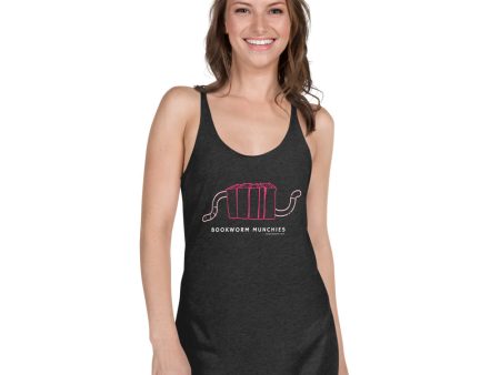 Bookworm Munchies Racerback Tank - Pink on Sale