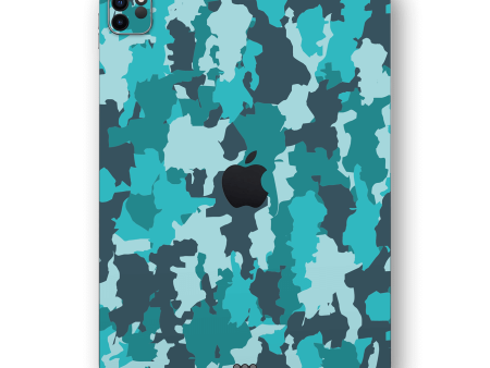 iPad PRO 11  (2020) SIGNATURE Camouflage Turquoise Skin on Sale