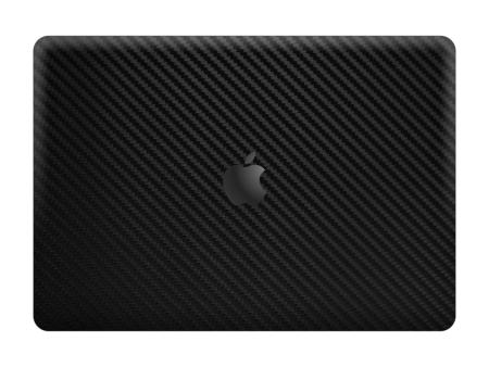 MacBook Pro 13  (2020 2022) Textured CARBON Fibre Skin - BLACK Fashion